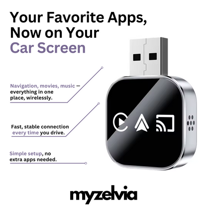 3-in-1 Wireless CarPlay Adapter - myzelvia™